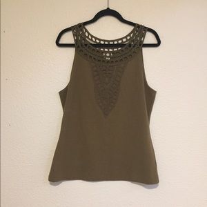 Anthropologie Olive Green Tank